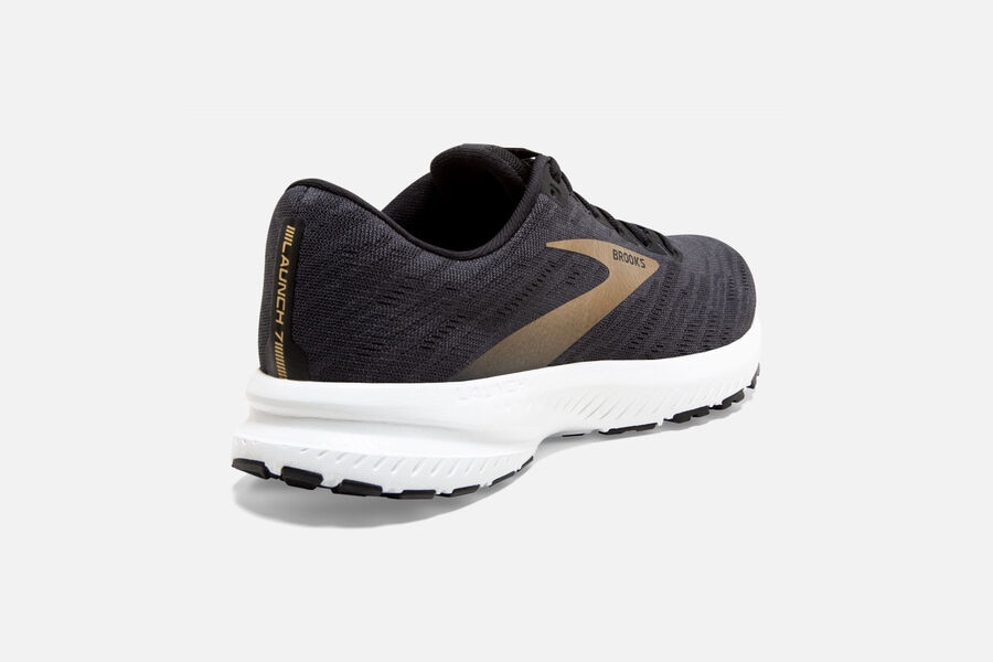 Brooks Israel Launch 7 Road Running Shoes Mens - Black/Gold - HGZ-312609